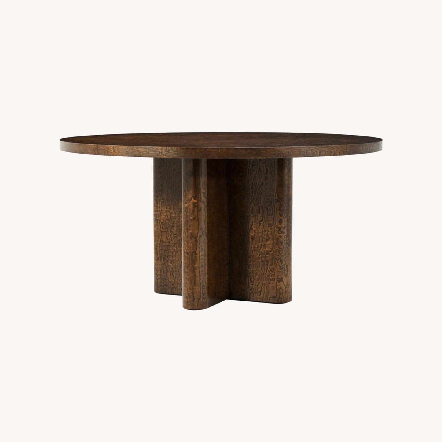 Theodore Alexander 60’ Kesden Round Solid Wood Dining Table - image-0