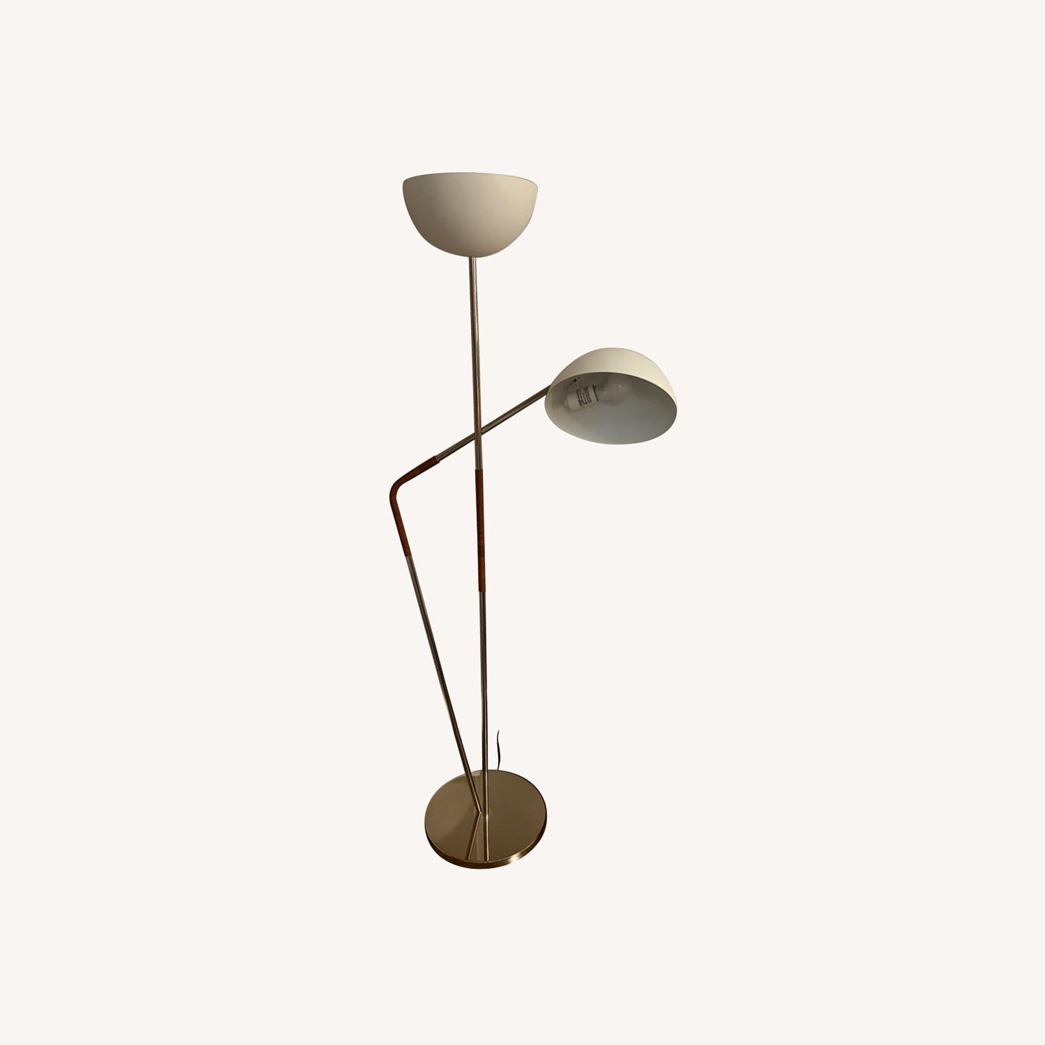 CB2 White Floor Lamp - image-0