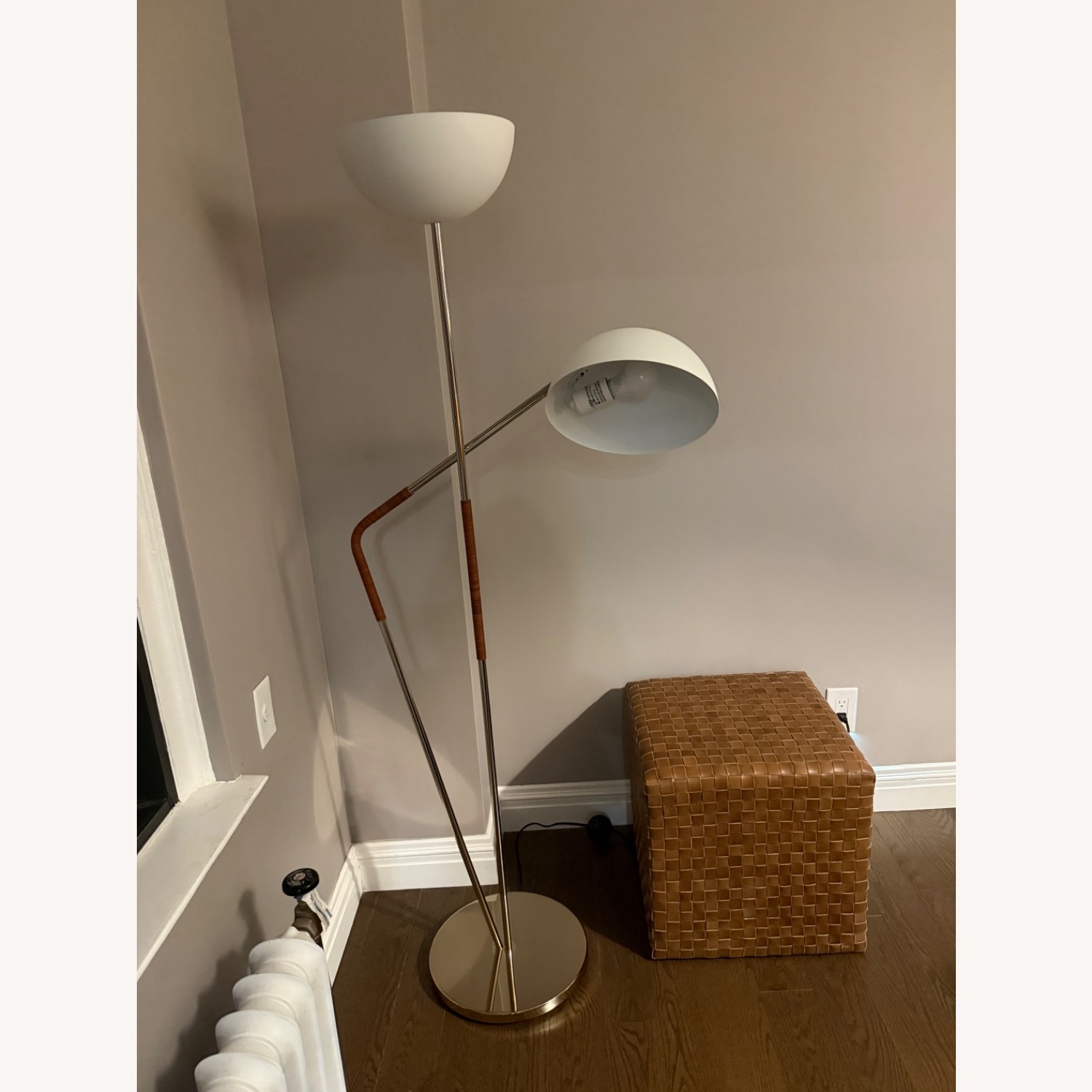 CB2 White Floor Lamp - image-1