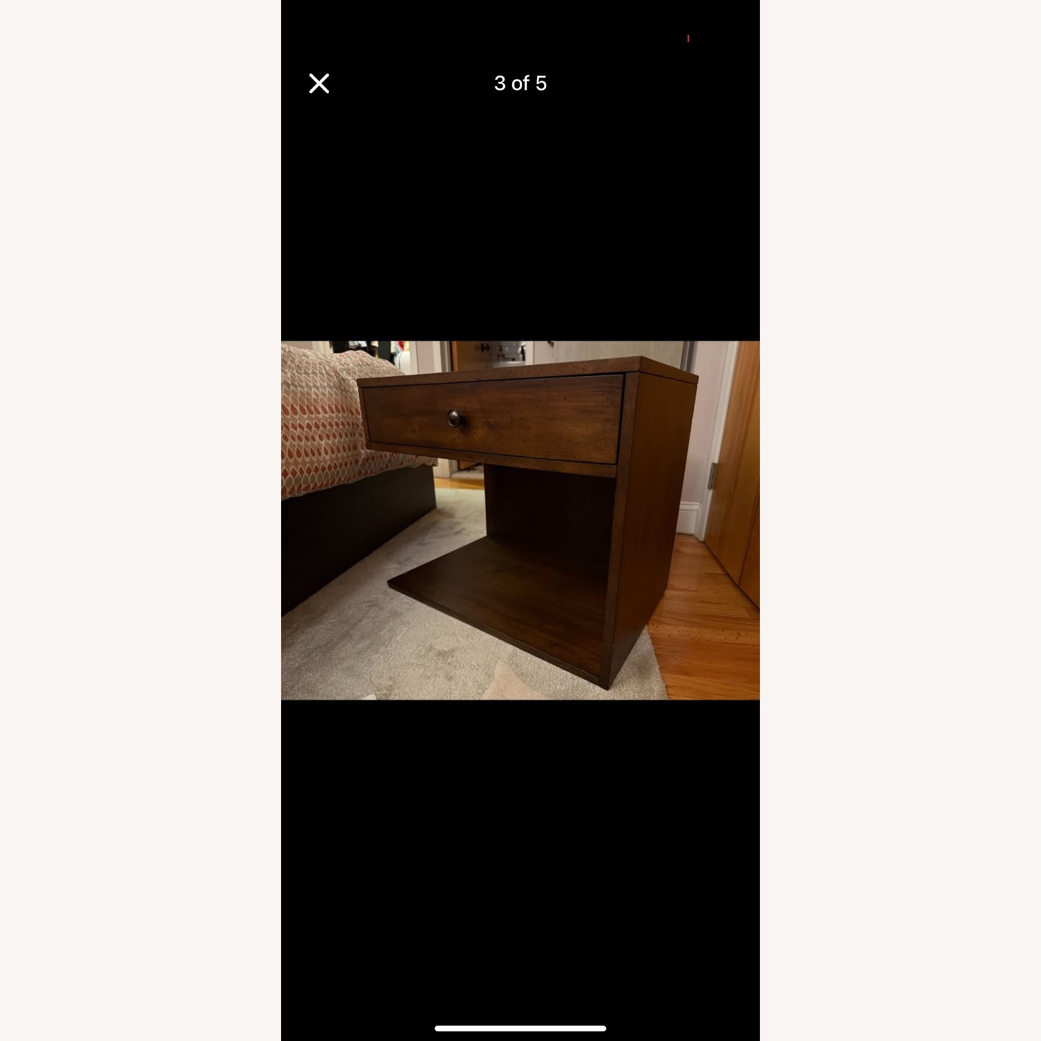 Crate & Barrel Hayden Dark Brown Wood Side Tables - image-2