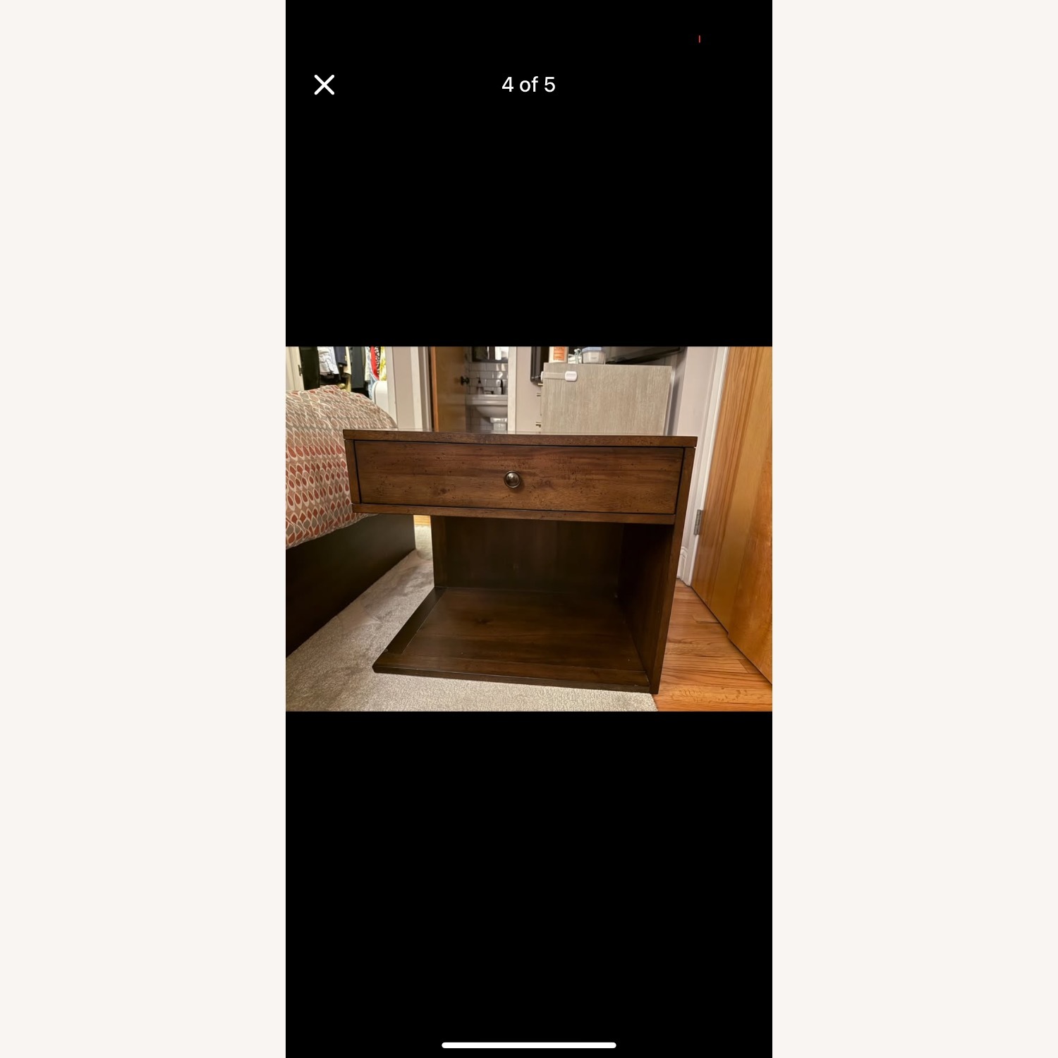 Crate & Barrel Hayden Dark Brown Wood Side Tables - image-1