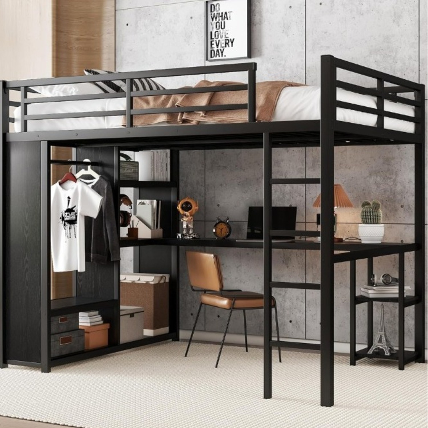Amazon Queen Loft Bed - image-1