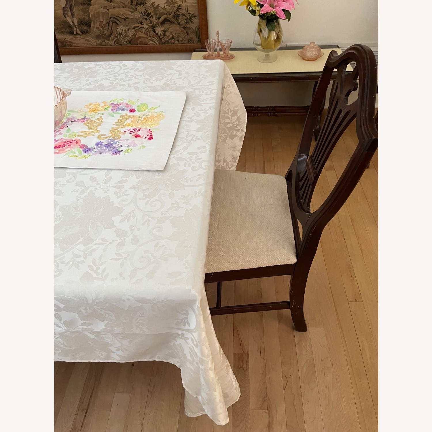 Vintage/Antique Dark Brown Wood Dining Sets - image-3