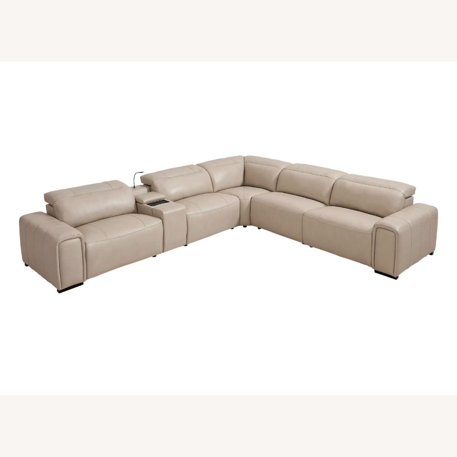 Huntington 6 Pc Leather Dual Power Reclining Sectional - image-2