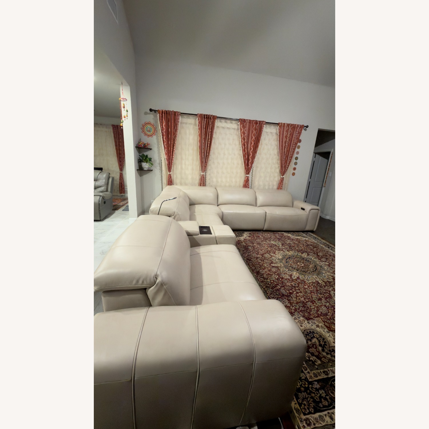 Huntington 6 Pc Leather Dual Power Reclining Sectional - image-3