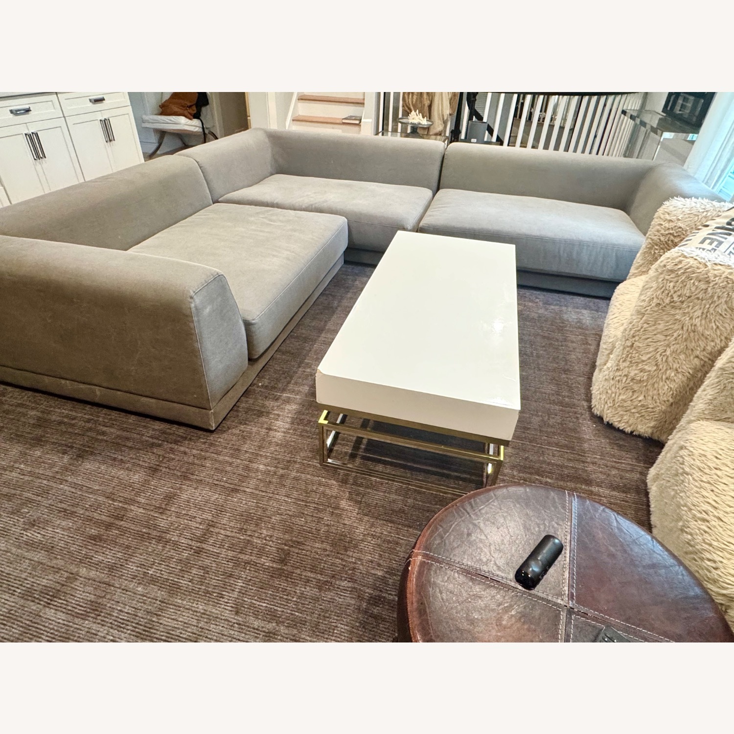 CB2 Faible Dark Gray 3+ Piece Sectional - image-2