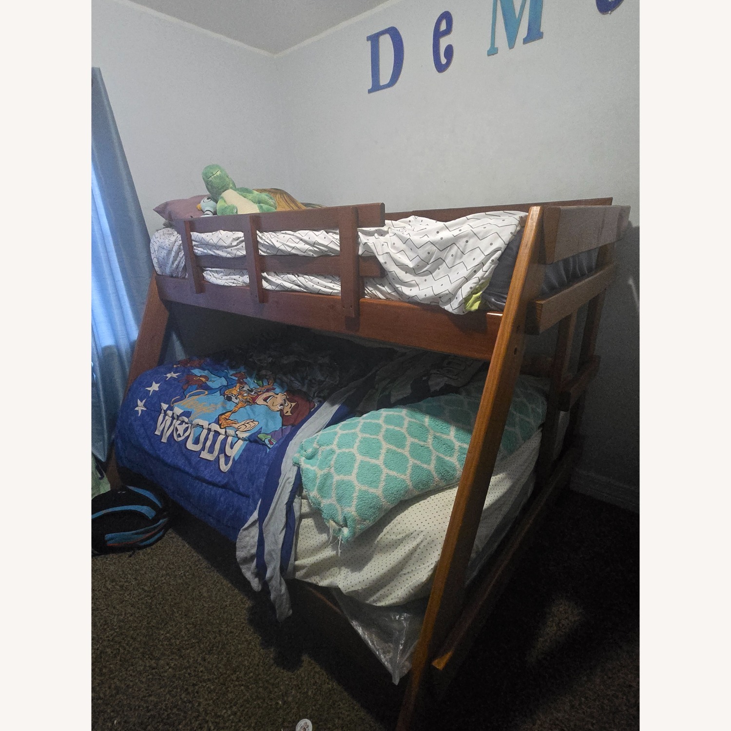 Pottery Barn Natural Wood Bunk Bed - image-2