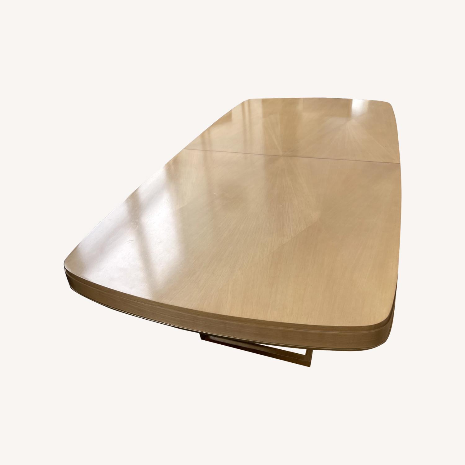 Art Deco Wood Extendable Dining Table - image-0