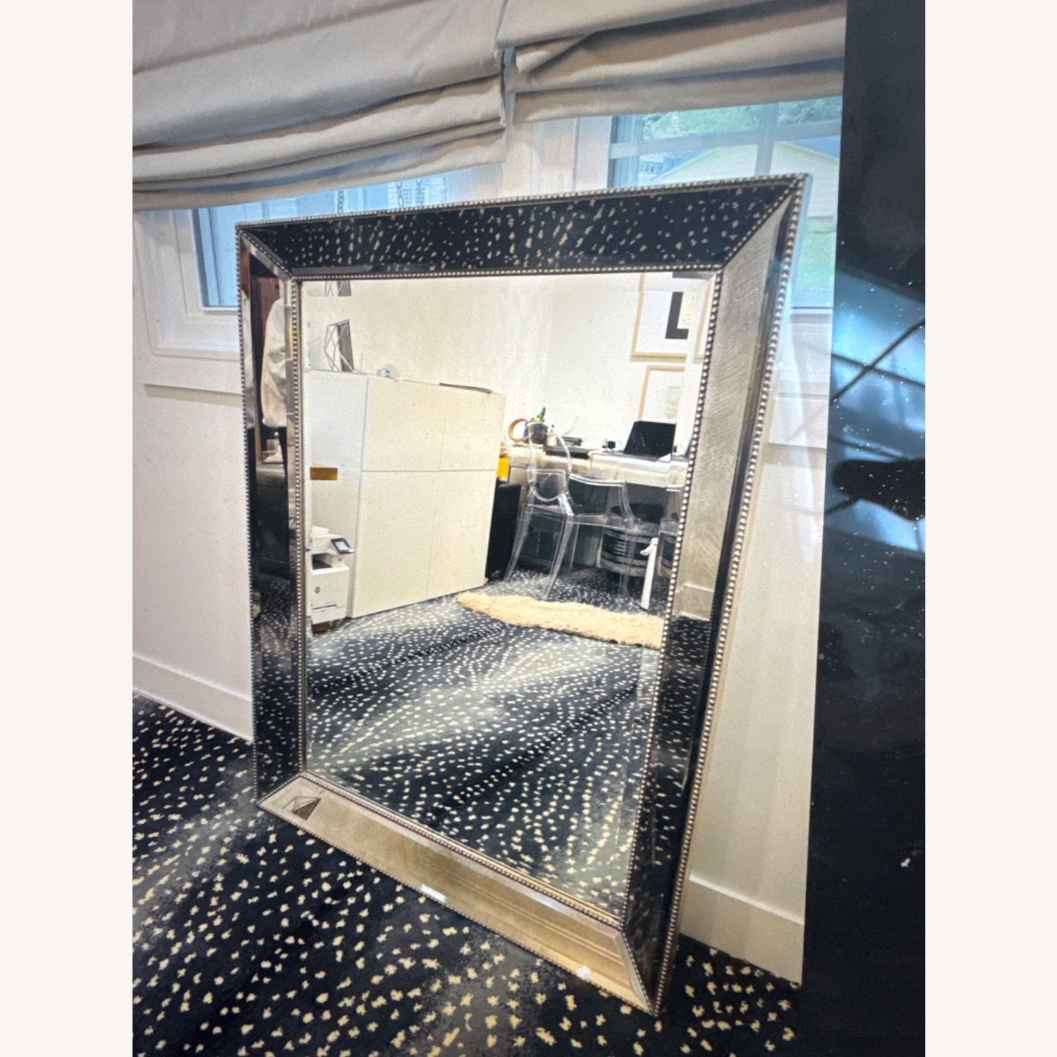 Restoration Hardware Venetian Beaded Mirror - image-1