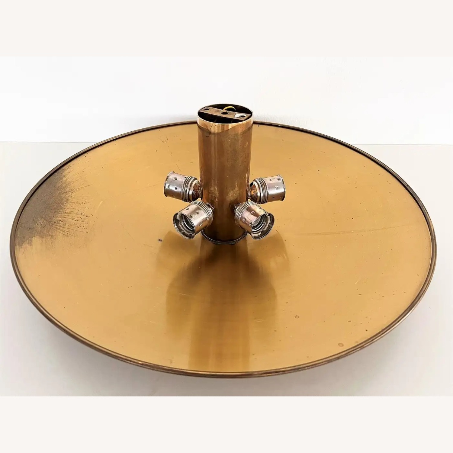 Vintage/Antique Brass Ceiling Lamp - image-2