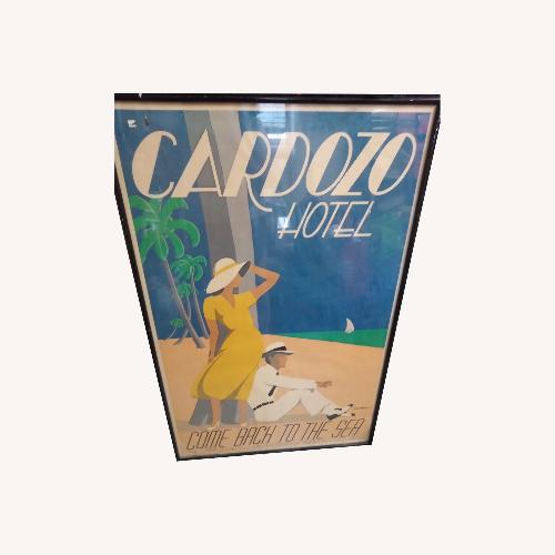 Used Signed Vondracek Framed Poster Art Deco So Be for sale on AptDeco