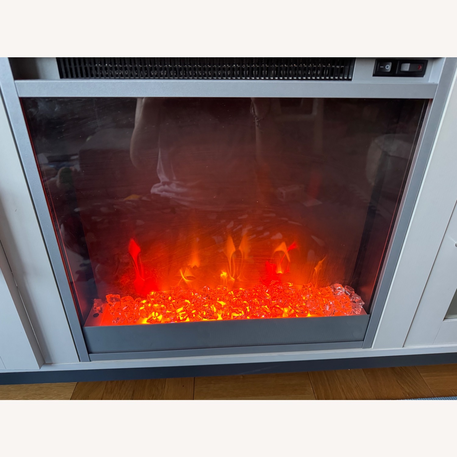 Modern TV Stand With Optional Fireplace - image-8