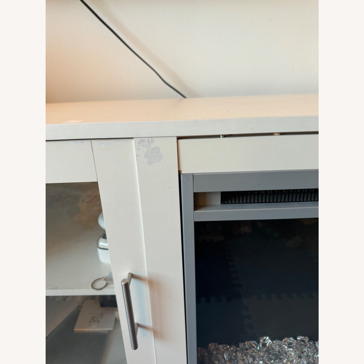 Modern TV Stand With Optional Fireplace - image-2