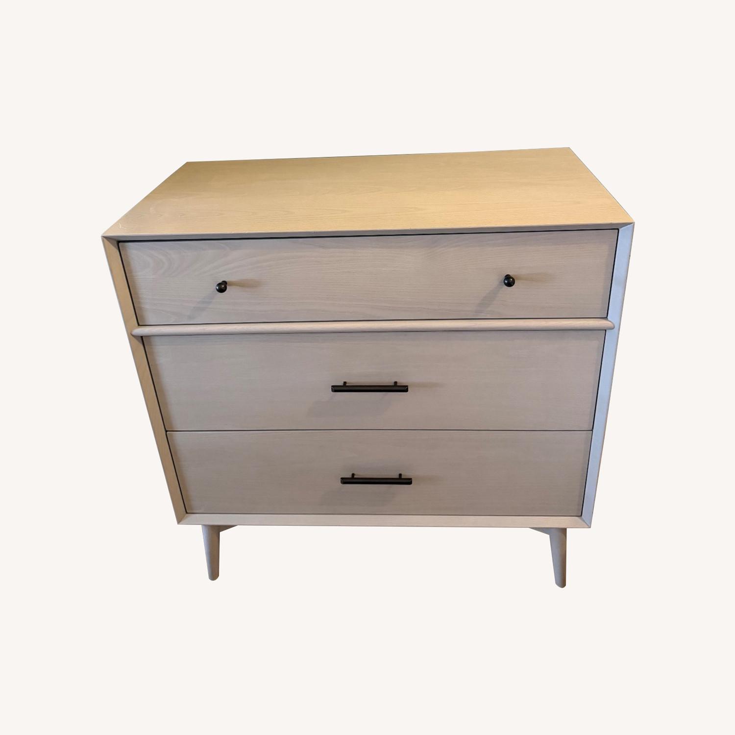 West Elm Light Gray Mid Century Modern Wood Dresser - image-8
