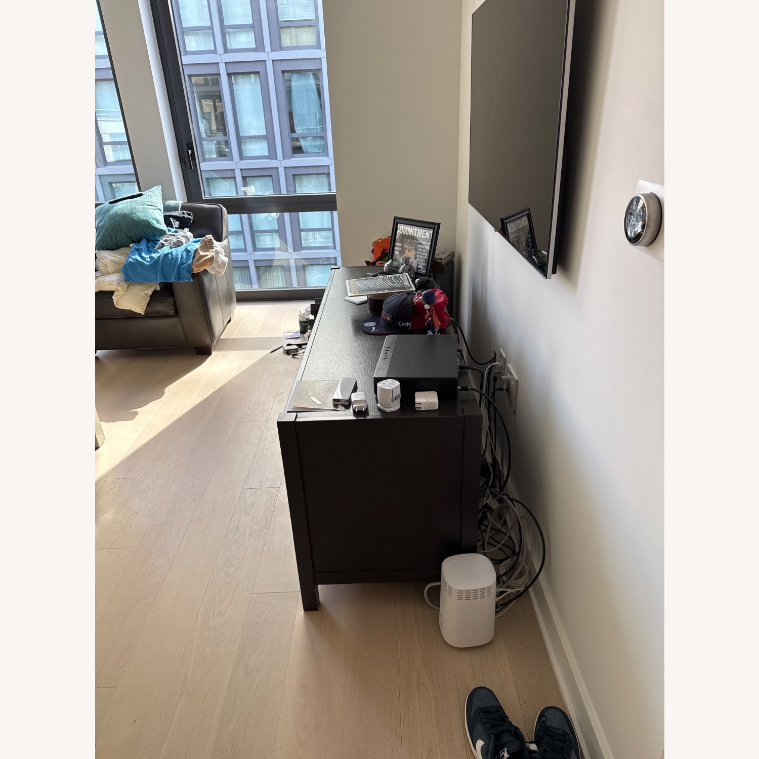 Crate & Barrel Kingston Dark Brown Media Storage - image-3