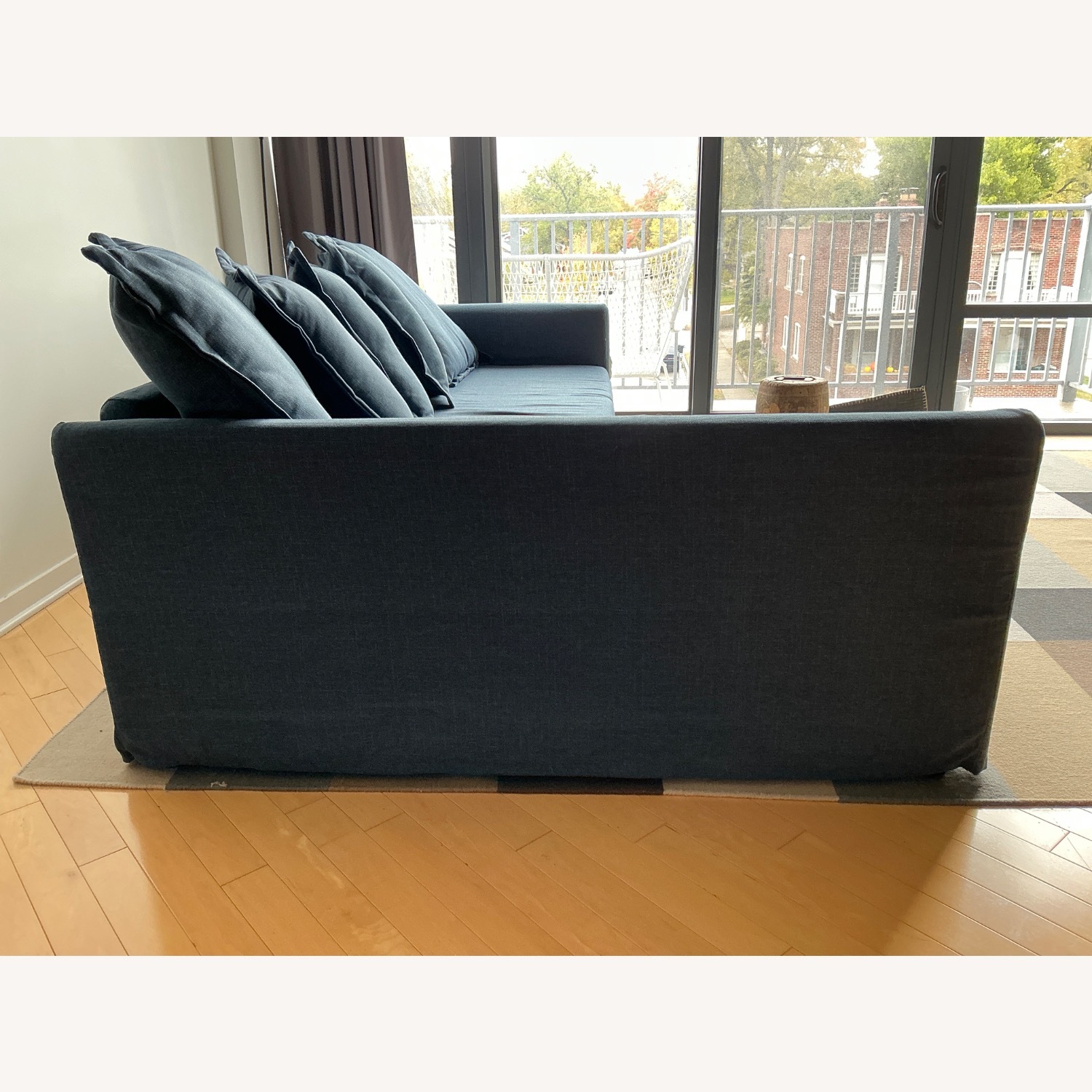 IKEA Holmsund Blue Fabric 3+ Piece Sectional - image-3