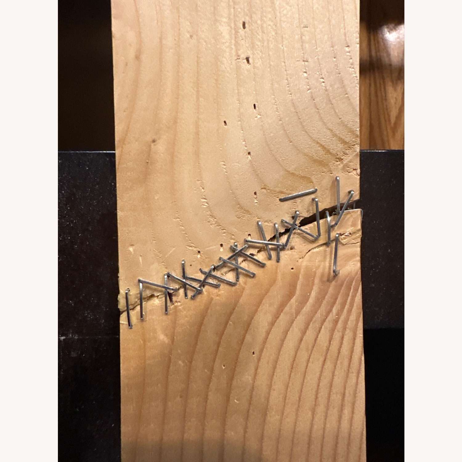 West Elm Dark Brown Wood King Bed - image-4