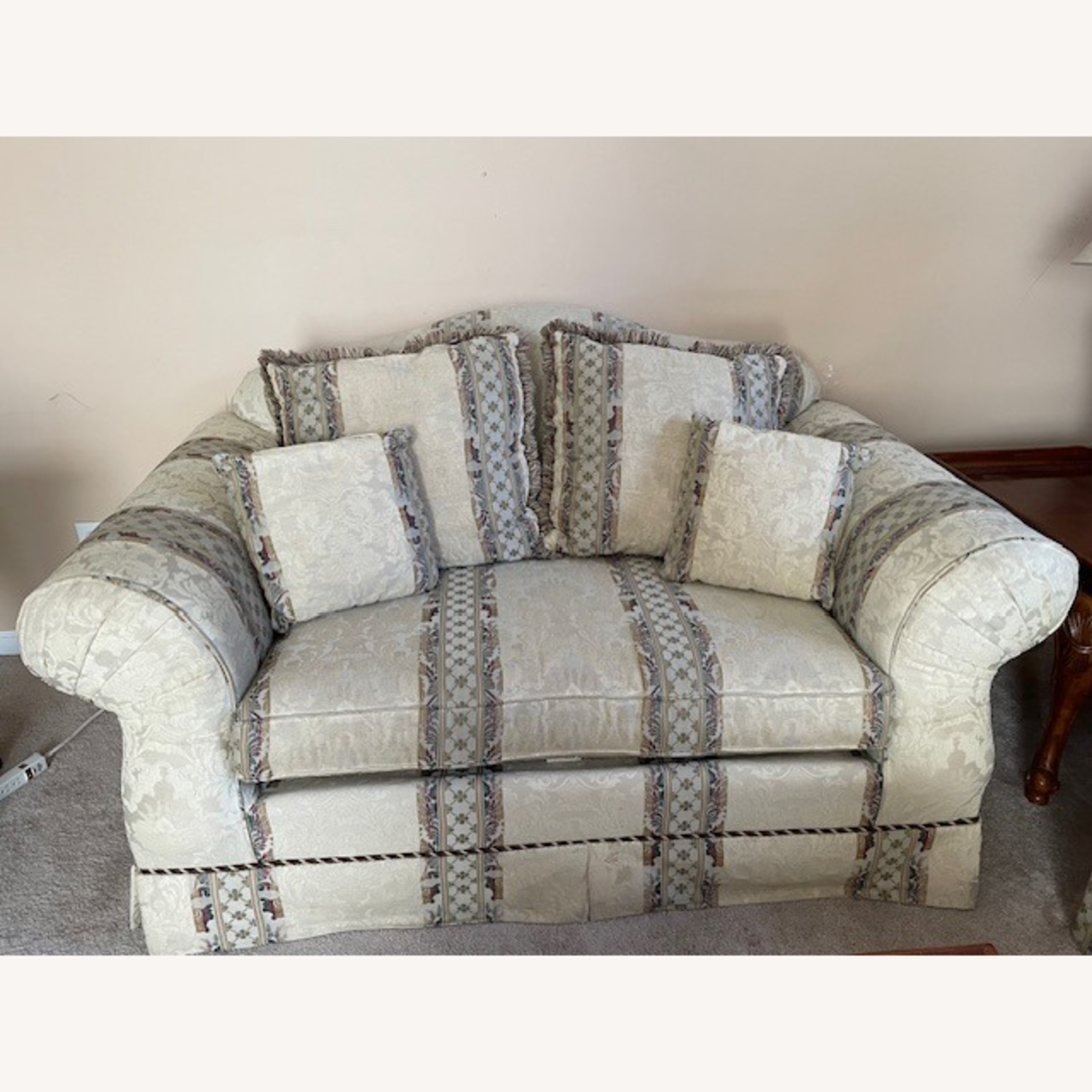Natural Fabric 2+ Seater Sofa - image-1