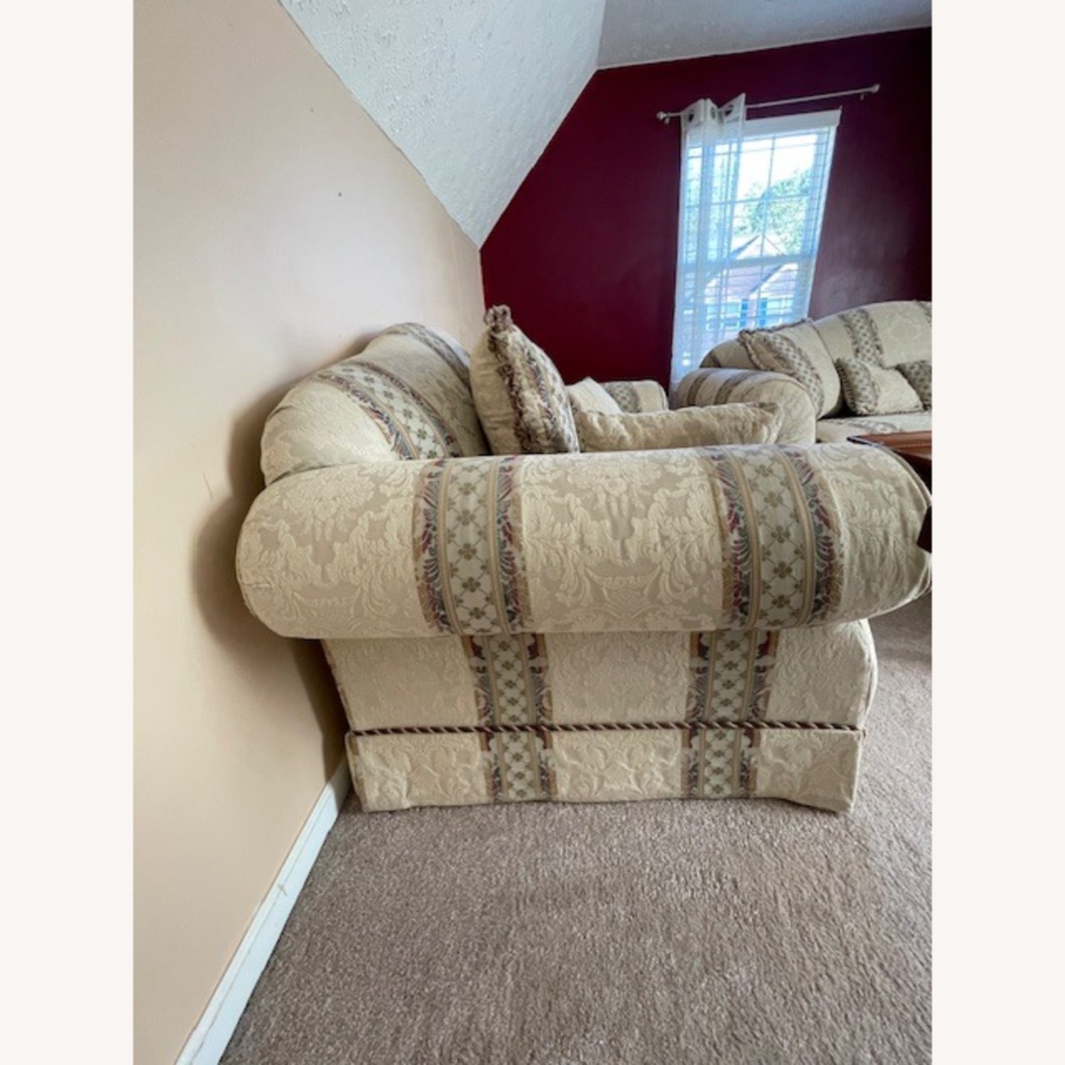 Natural Fabric 2+ Seater Sofa - image-2