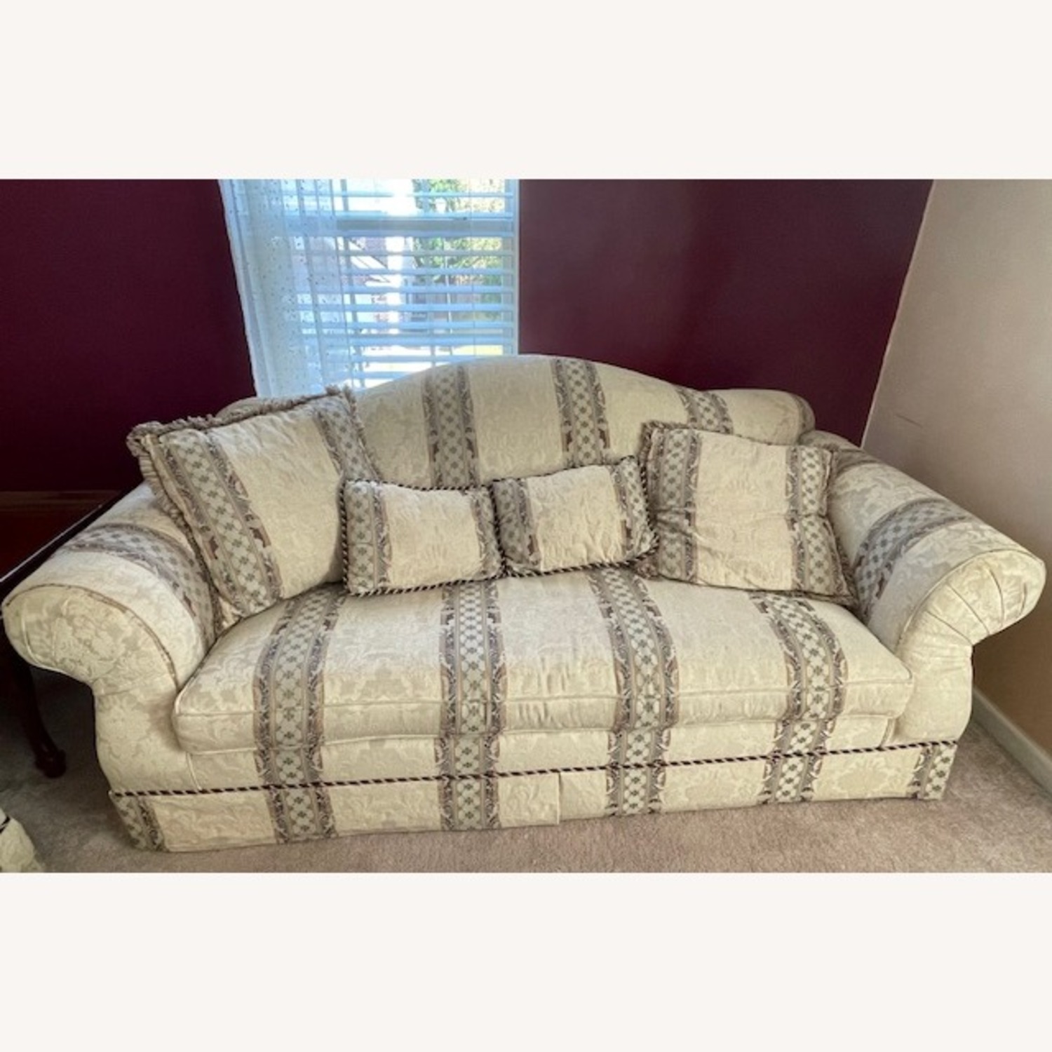 Natural Fabric 3+ Seater Sofa - image-1