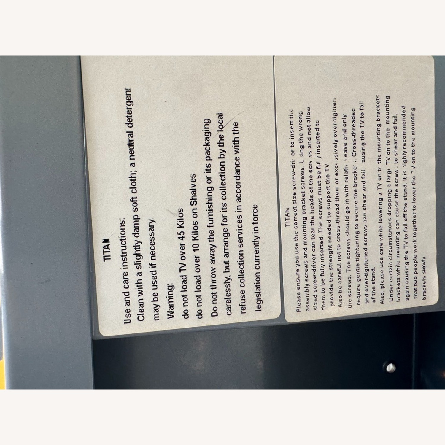 Light Gray TV Stand - image-7