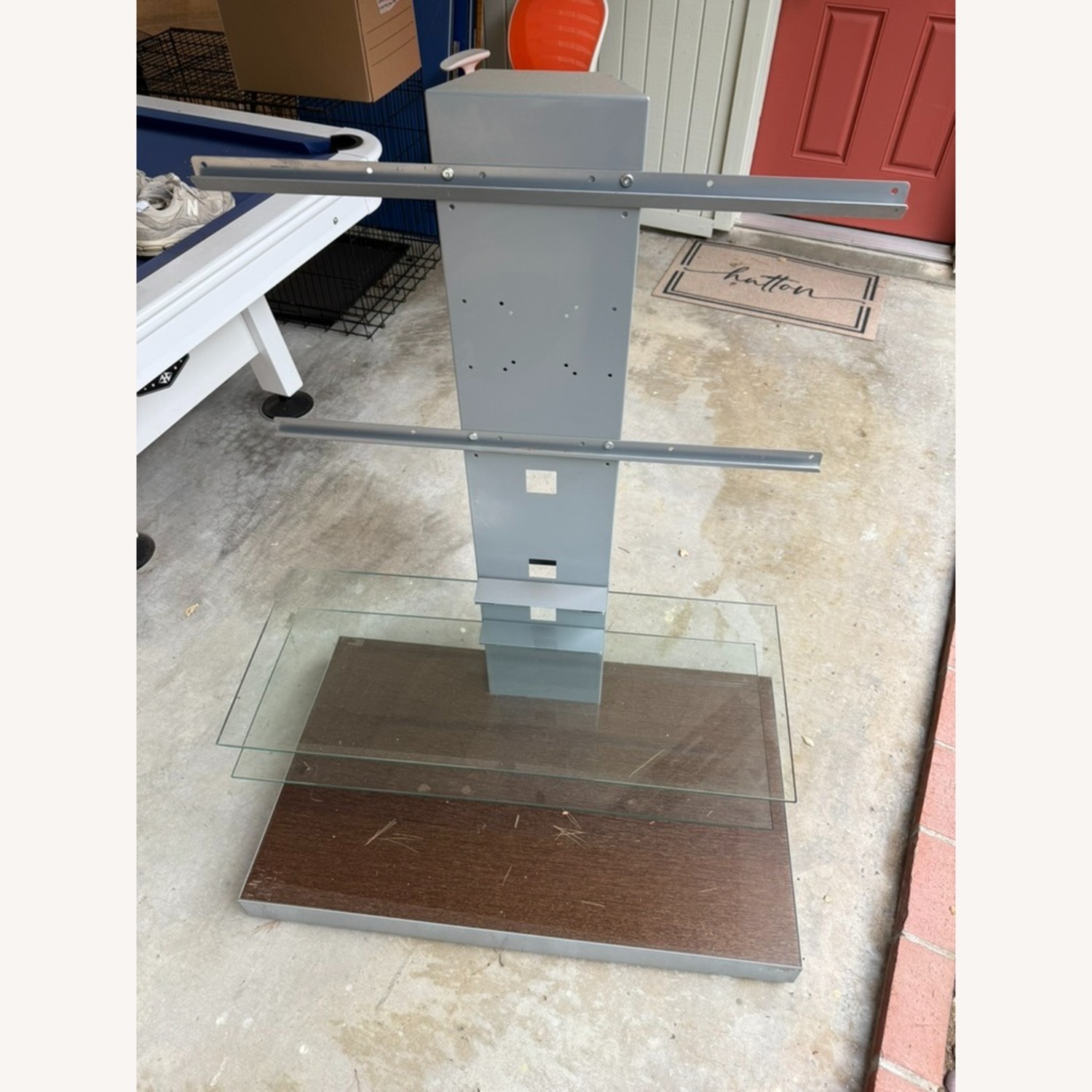 Light Gray TV Stand - image-2