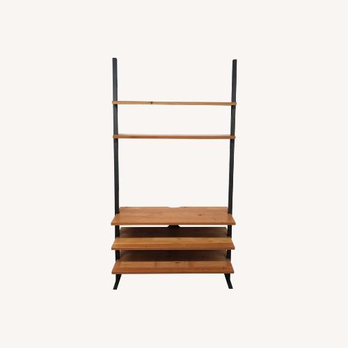 Used Room & Board Gallery Leaning Dark Brown Wood Media Storage for sale on AptDeco