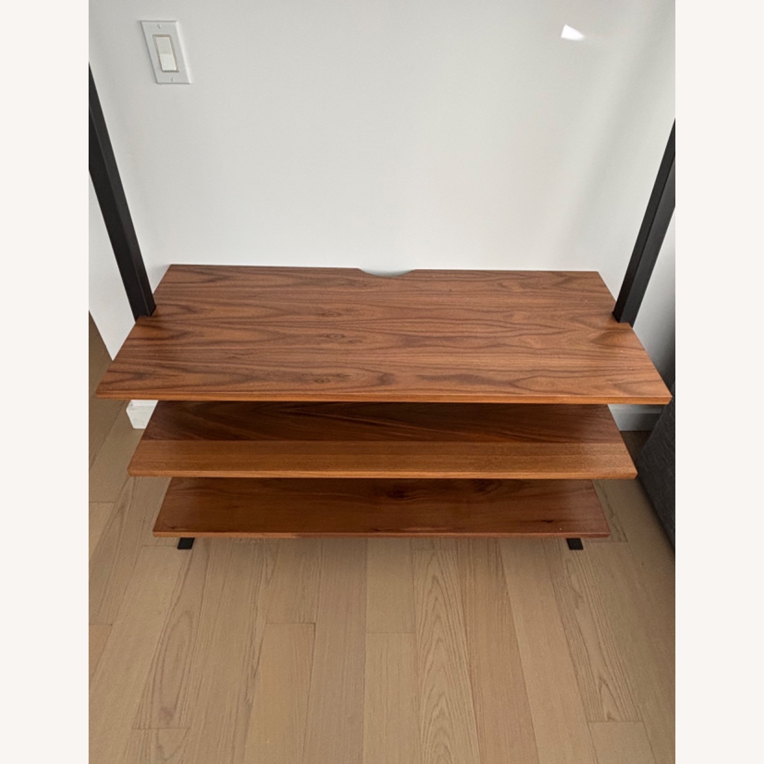 Room & Board Gallery Leaning Dark Brown Wood Media Storage - image-3