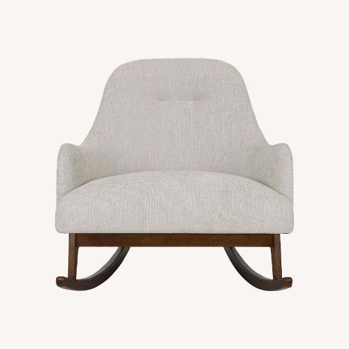 Used Article Embrace Light Gray Fabric Armchair for sale on AptDeco