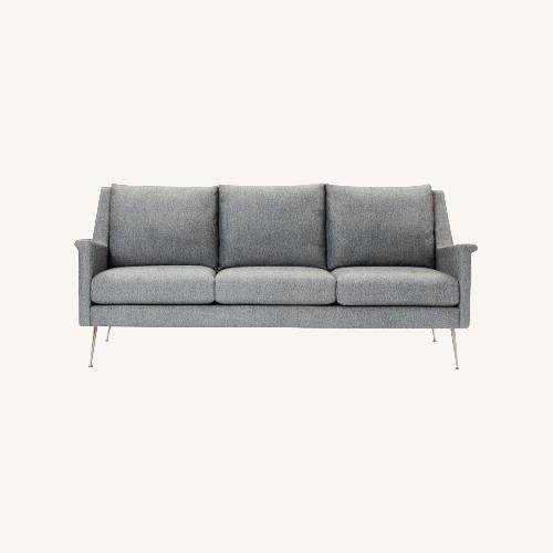 Used West Elm Carlo Dark Gray Fabric 3+ Seater Sofa for sale on AptDeco