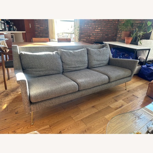 Used West Elm Carlo Dark Gray Fabric 3+ Seater Sofa for sale on AptDeco