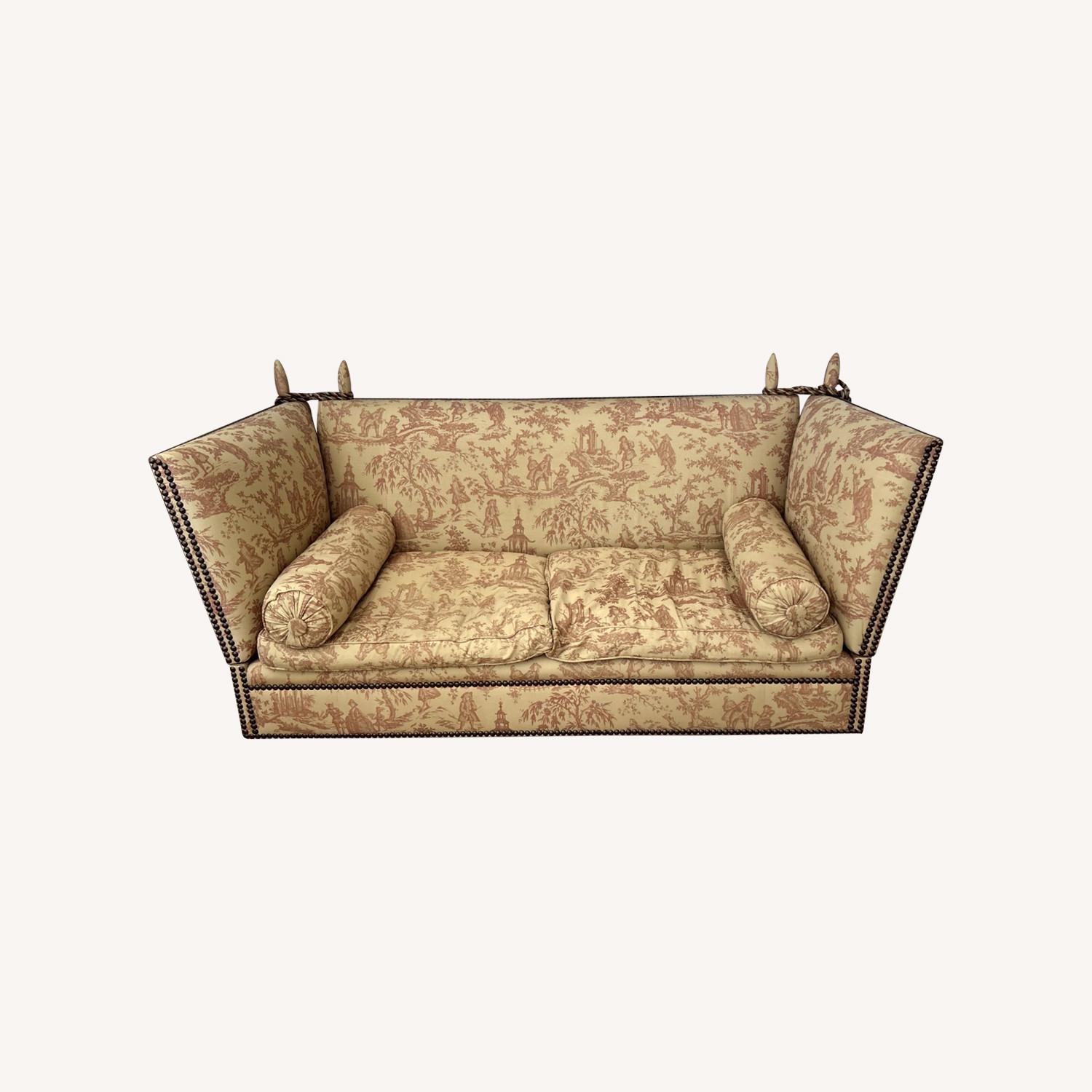 George Smith Tiplady Knole Sofa in Linen Fabric - image-0