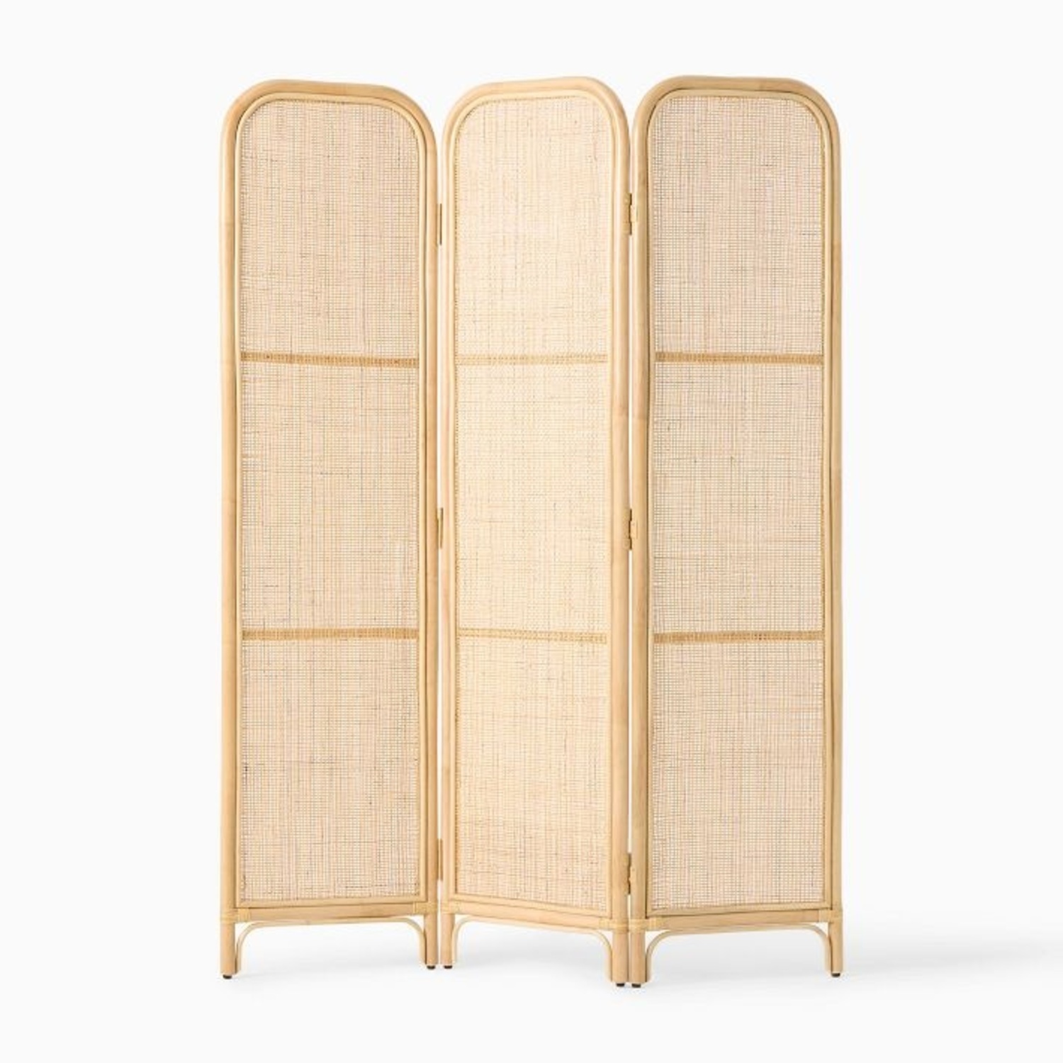 West Elm Zeze Natural Rattan Room Divider - image-4