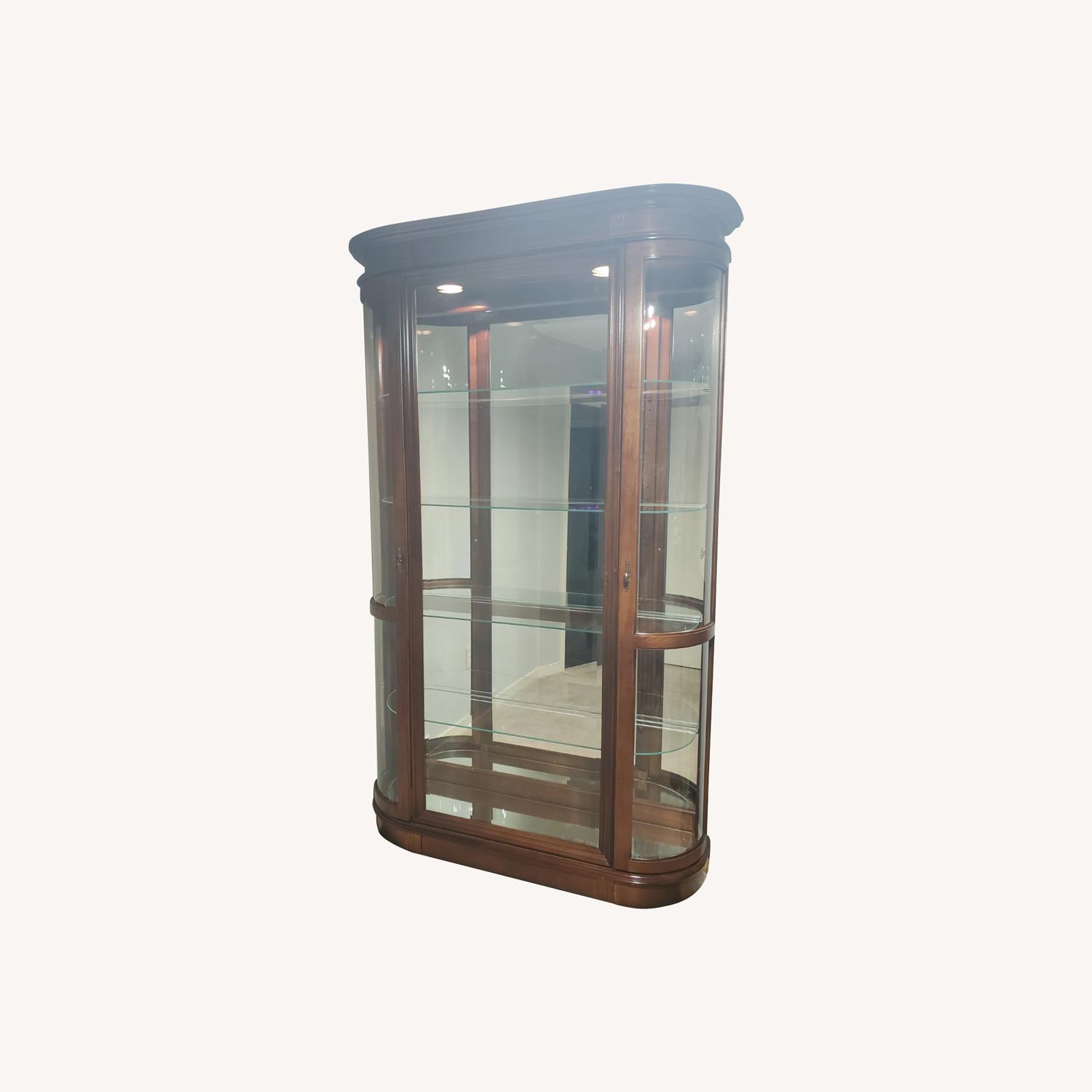 Pulaski Furniture Dark Brown Wood Armoire - image-0