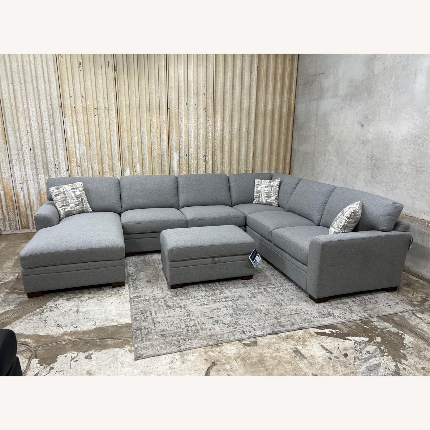 Thomasville Sectional 3 Piece with Ottoman - image-1