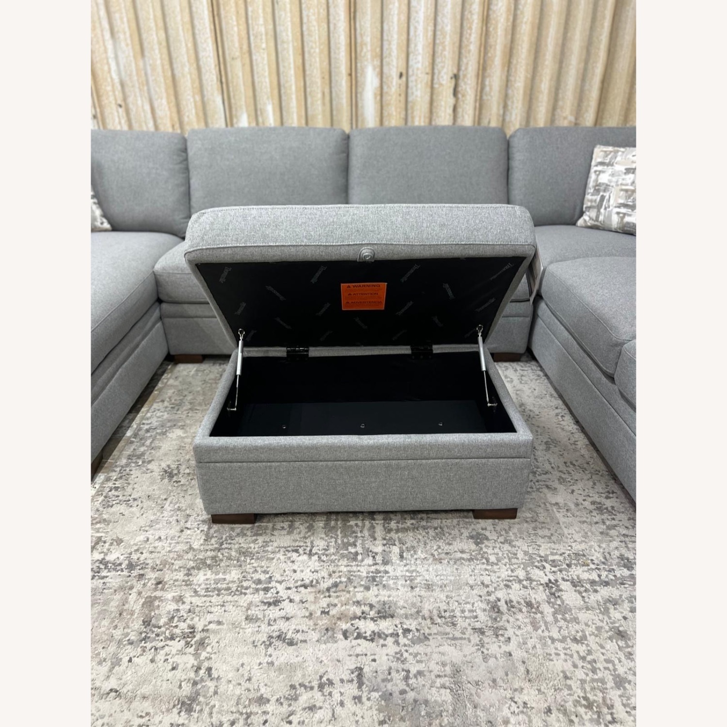 Thomasville Sectional 3 Piece with Ottoman - image-3