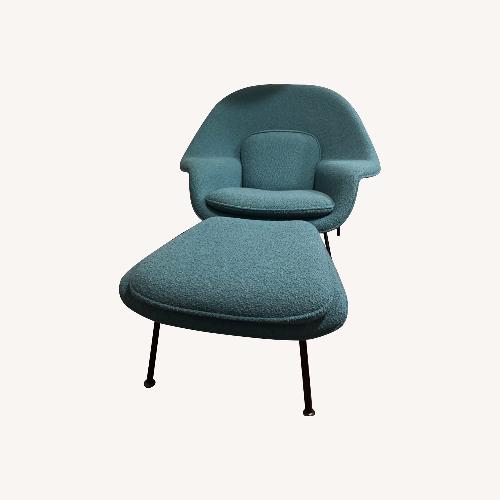 Used Knoll Medium Sized Womb Chair and Ottoman for sale on AptDeco