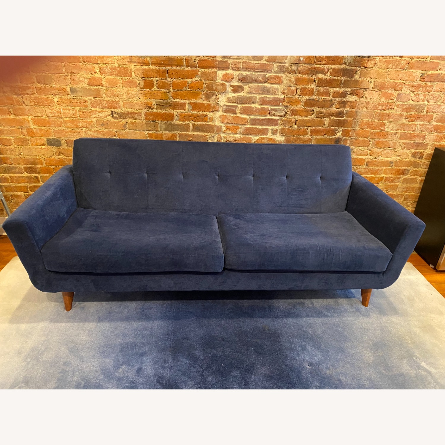 Joybird Hughes Blue Fabric 3+ Seater Sofa - image-1
