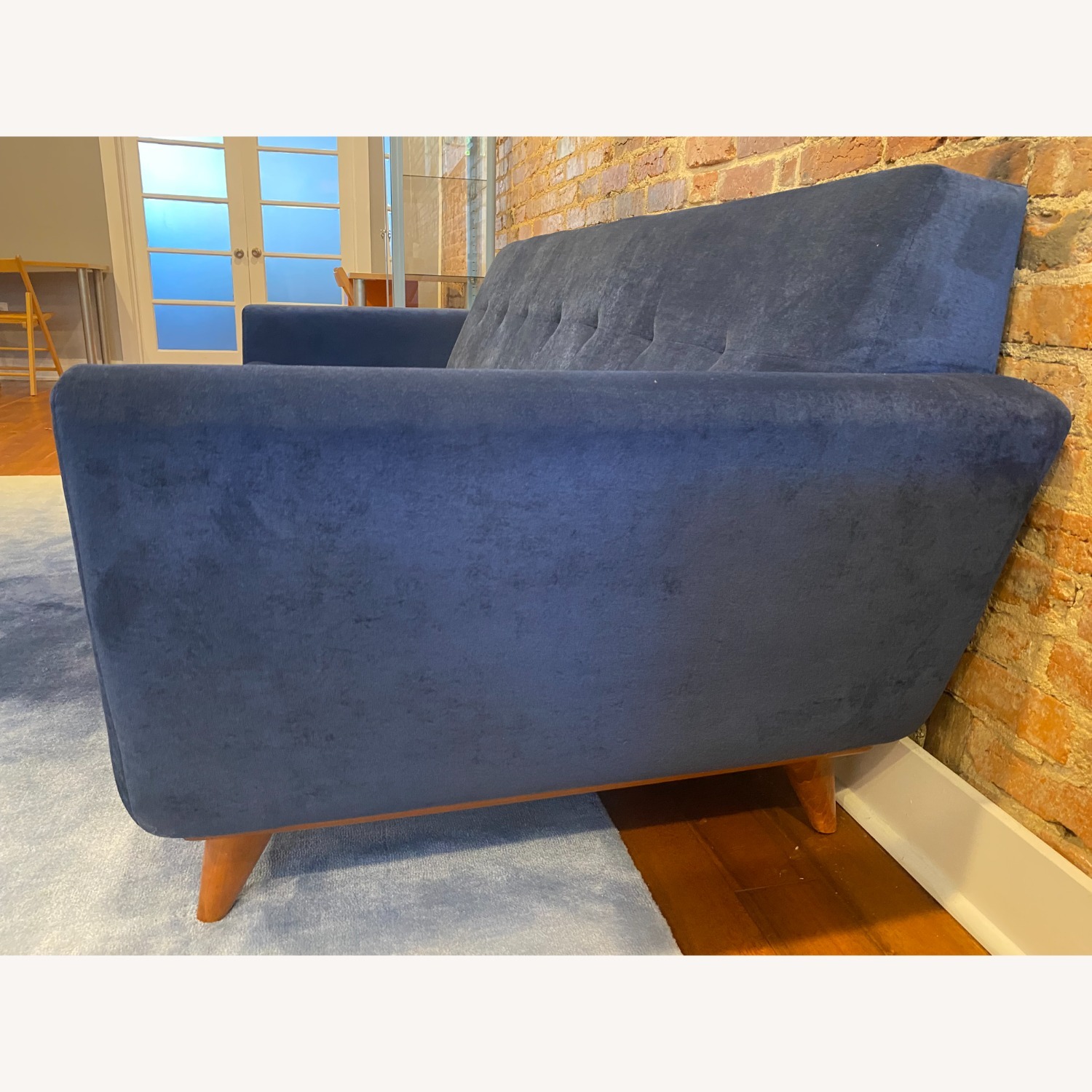 Joybird Hughes Blue Fabric 3+ Seater Sofa - image-5