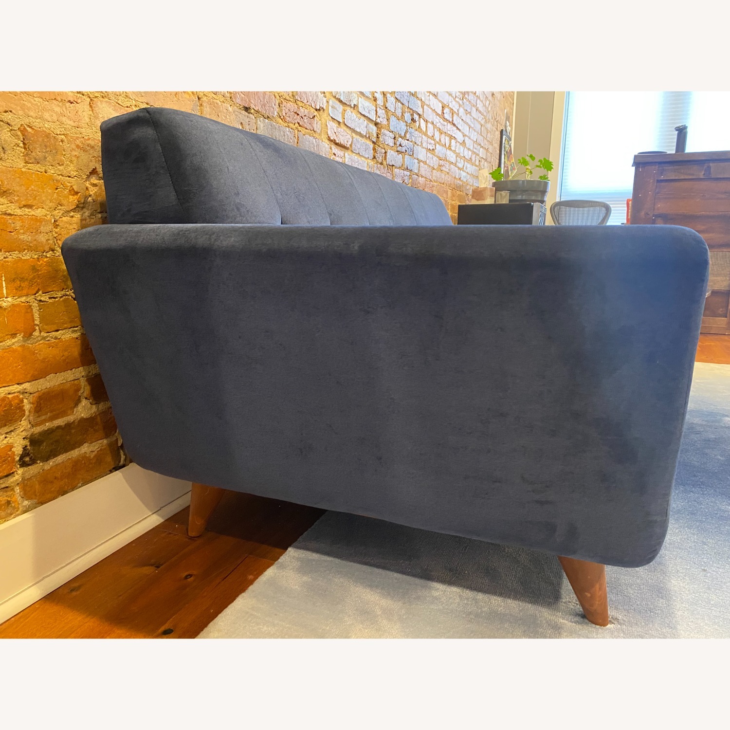 Joybird Hughes Blue Fabric 3+ Seater Sofa - image-3