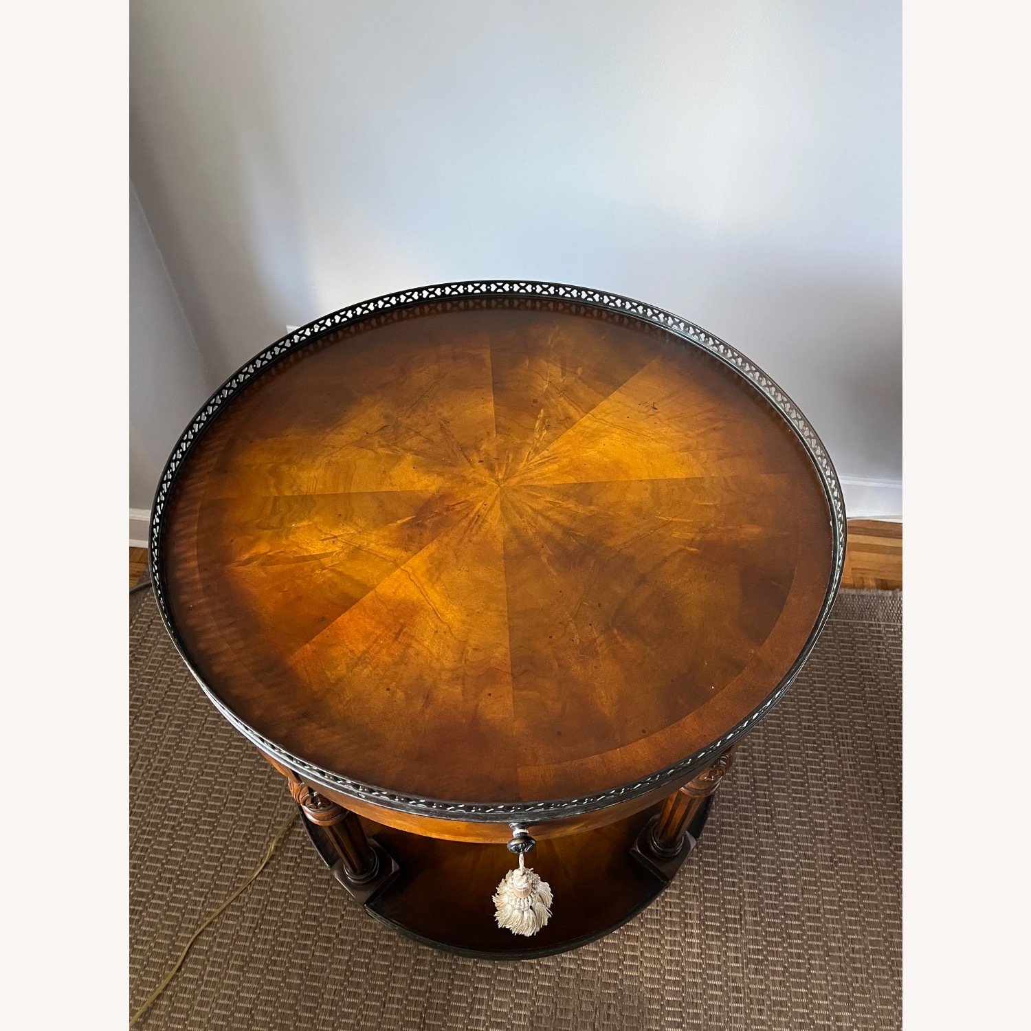 Round Wood Side Table  - image-3