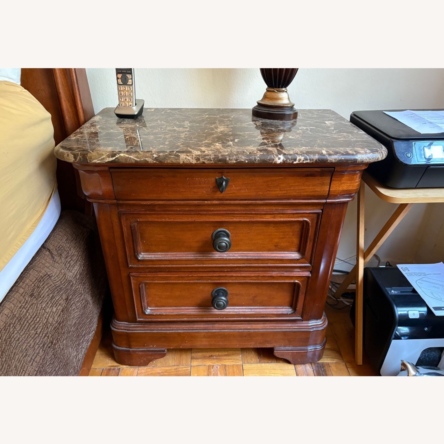 Raymour & Flanigan Cindy Crawford Home Wood Nightstand - image-1