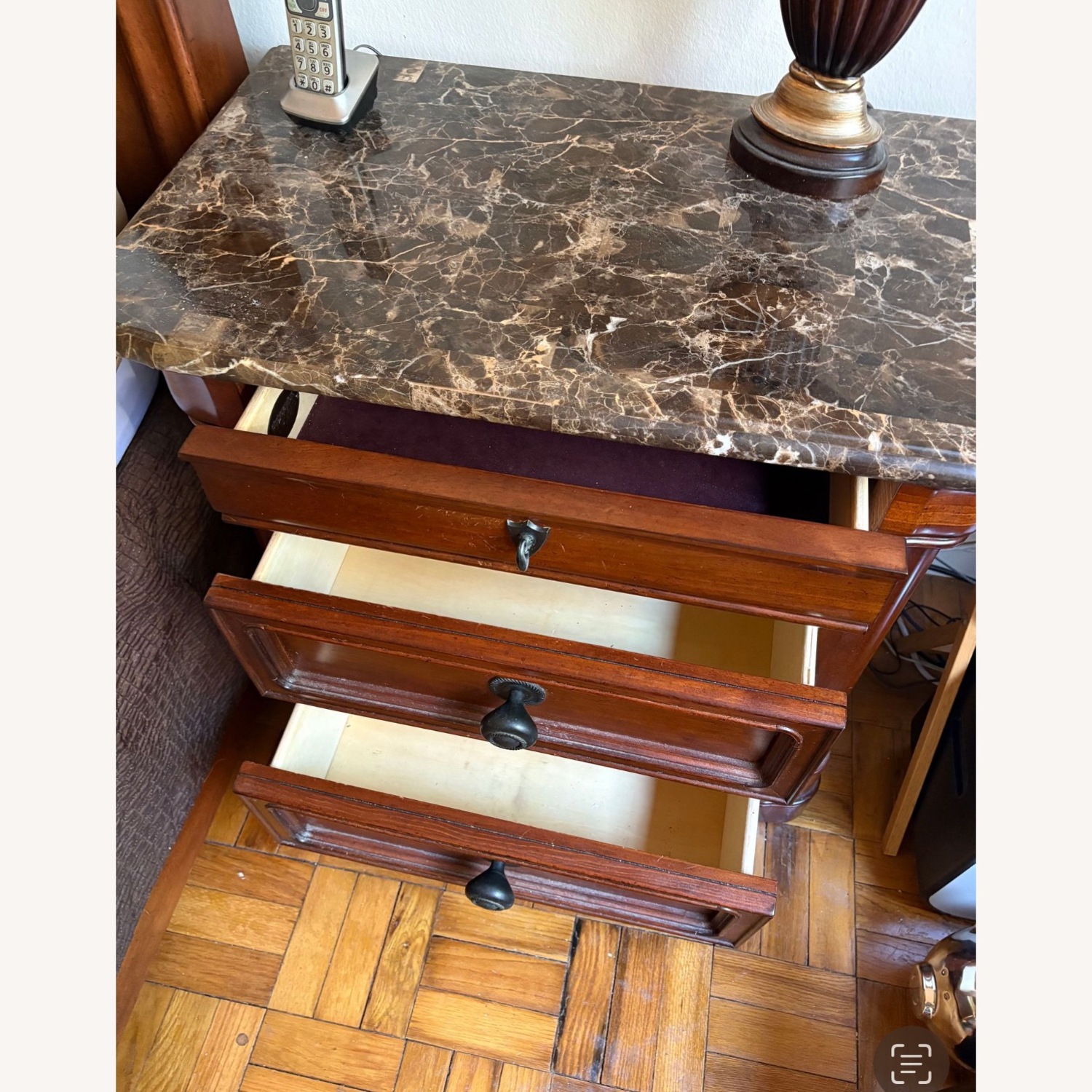 Raymour & Flanigan Cindy Crawford Home Wood Nightstand - image-2