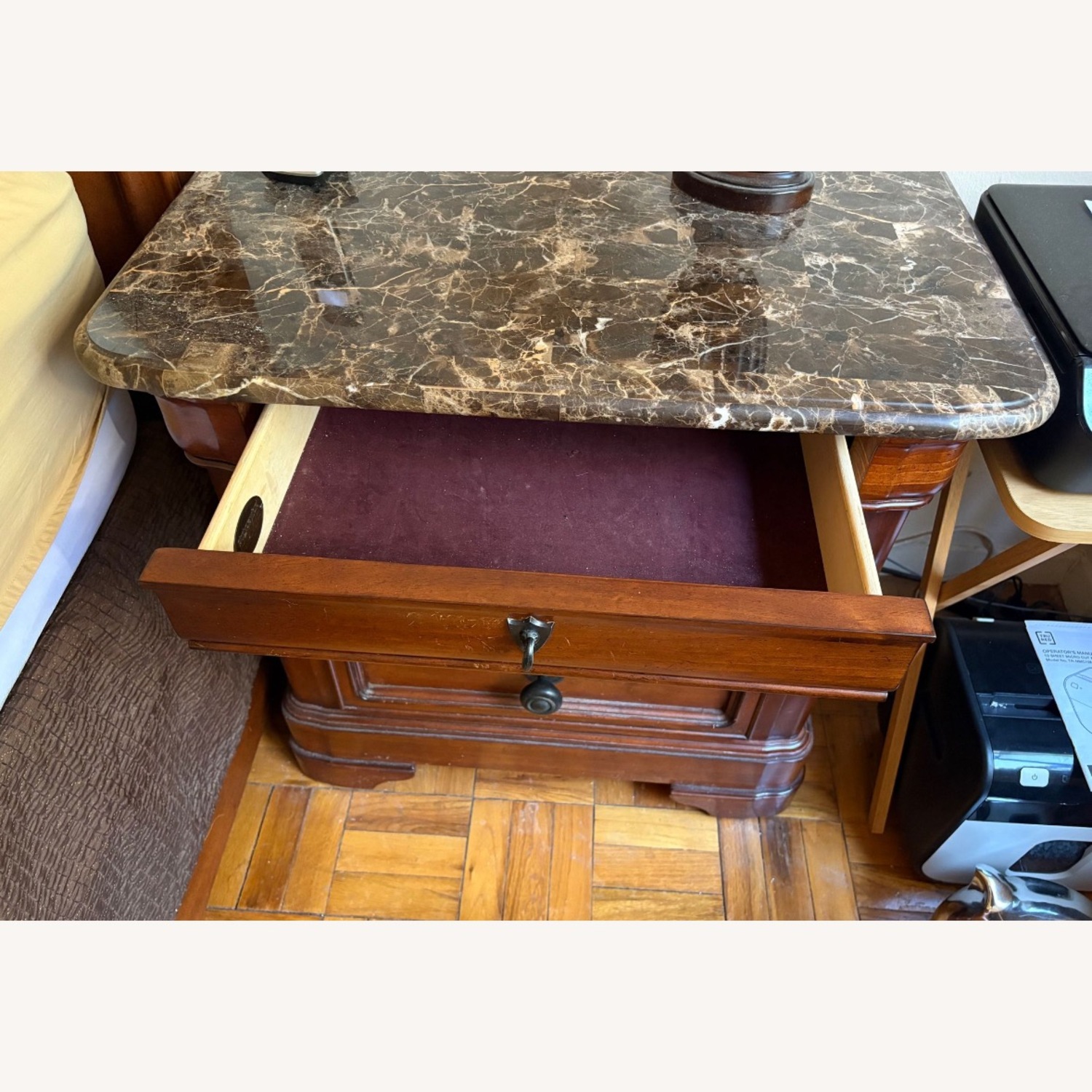 Raymour & Flanigan Cindy Crawford Home Wood Nightstand - image-3