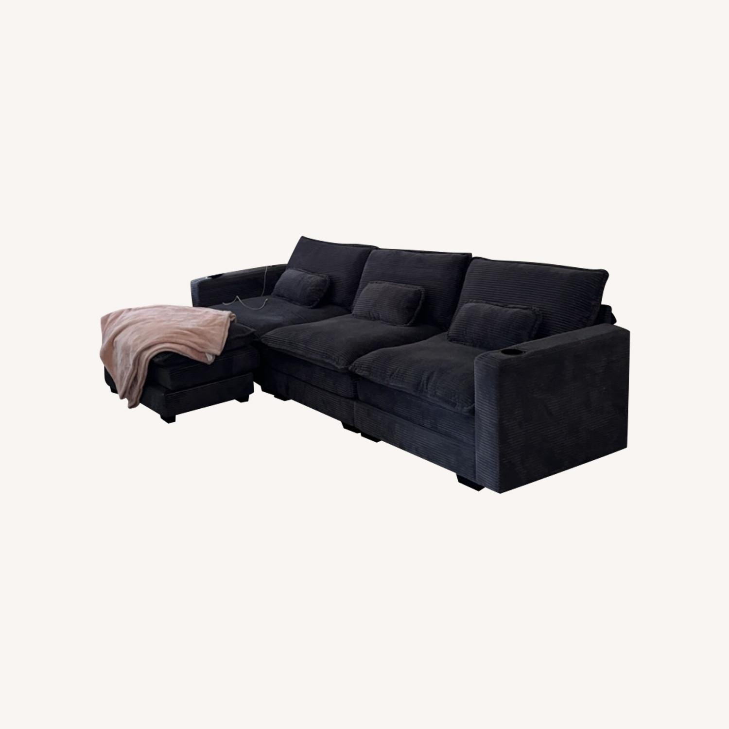 Amazon Gray Lounge Sofa - image-0