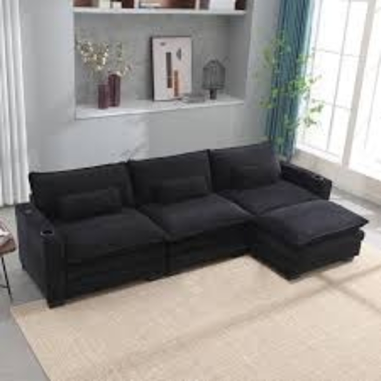 Amazon Gray Lounge Sofa - image-5