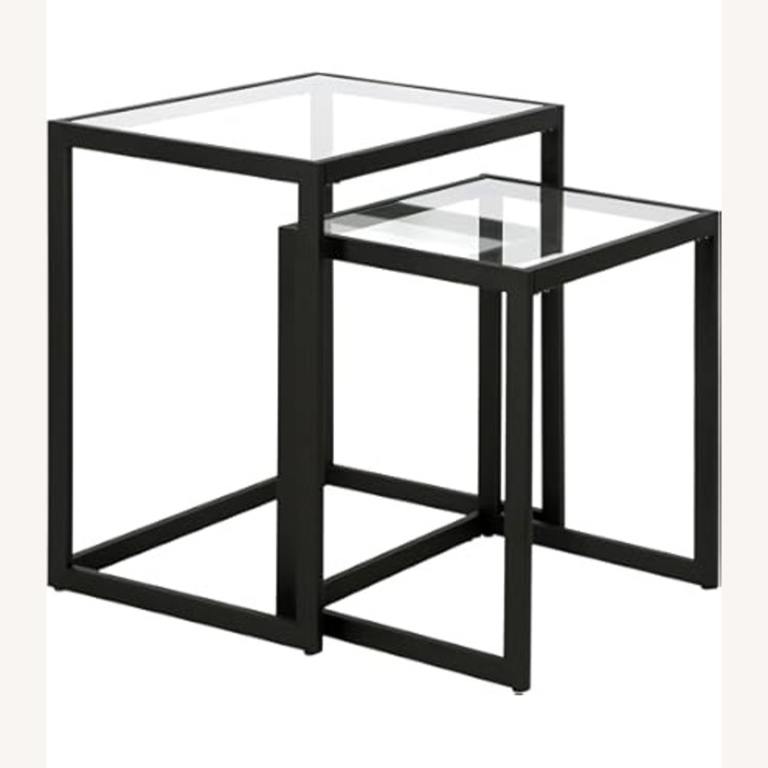Pier 1 Imports Dark Gray Metal Side Table - image-0