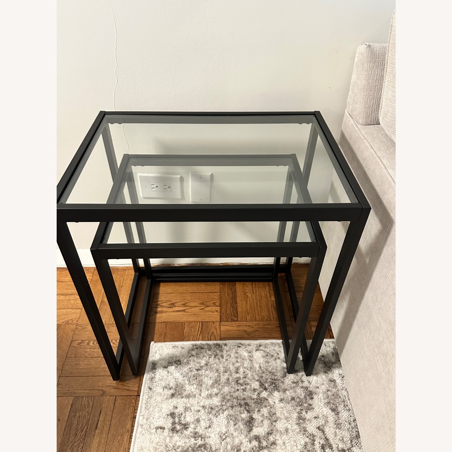 Pier 1 Imports Dark Gray Metal Side Table - image-4