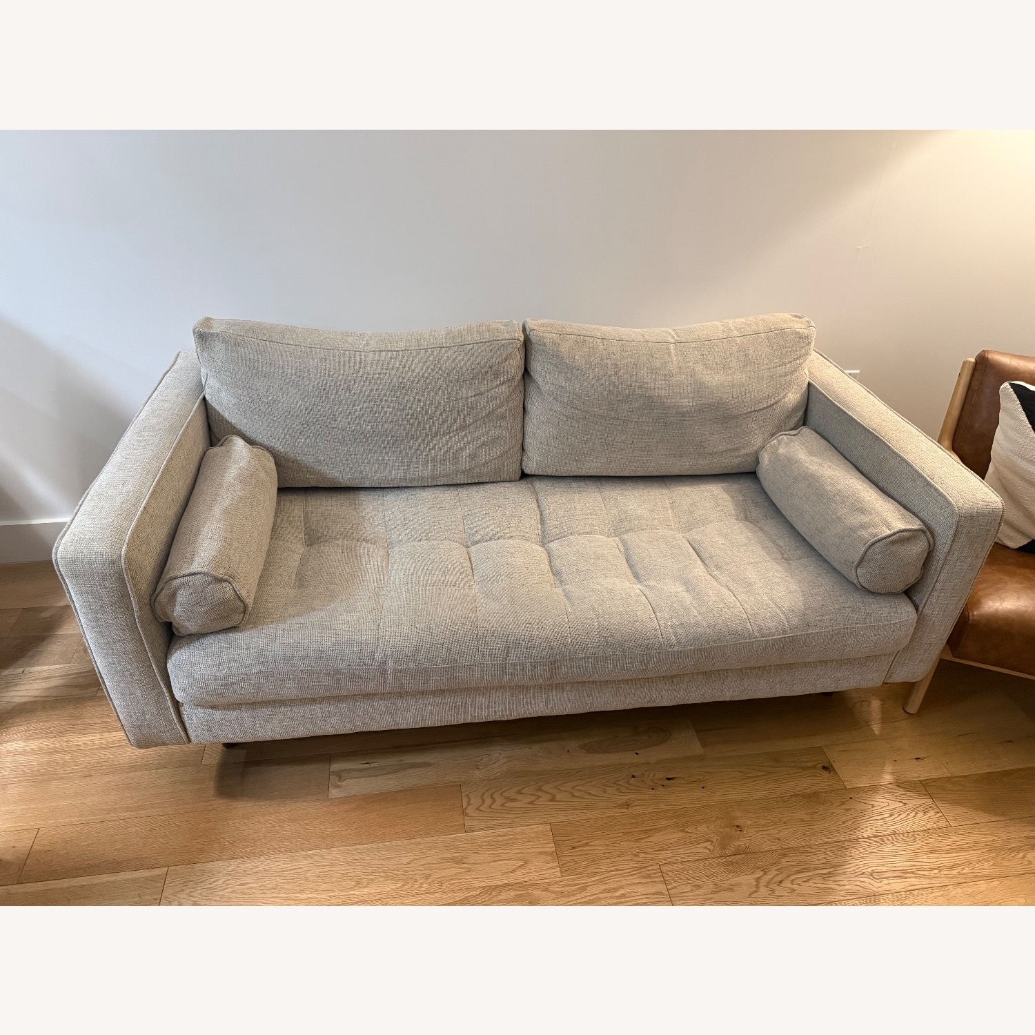 Article Sven Light Gray Fabric Loveseat - image-1