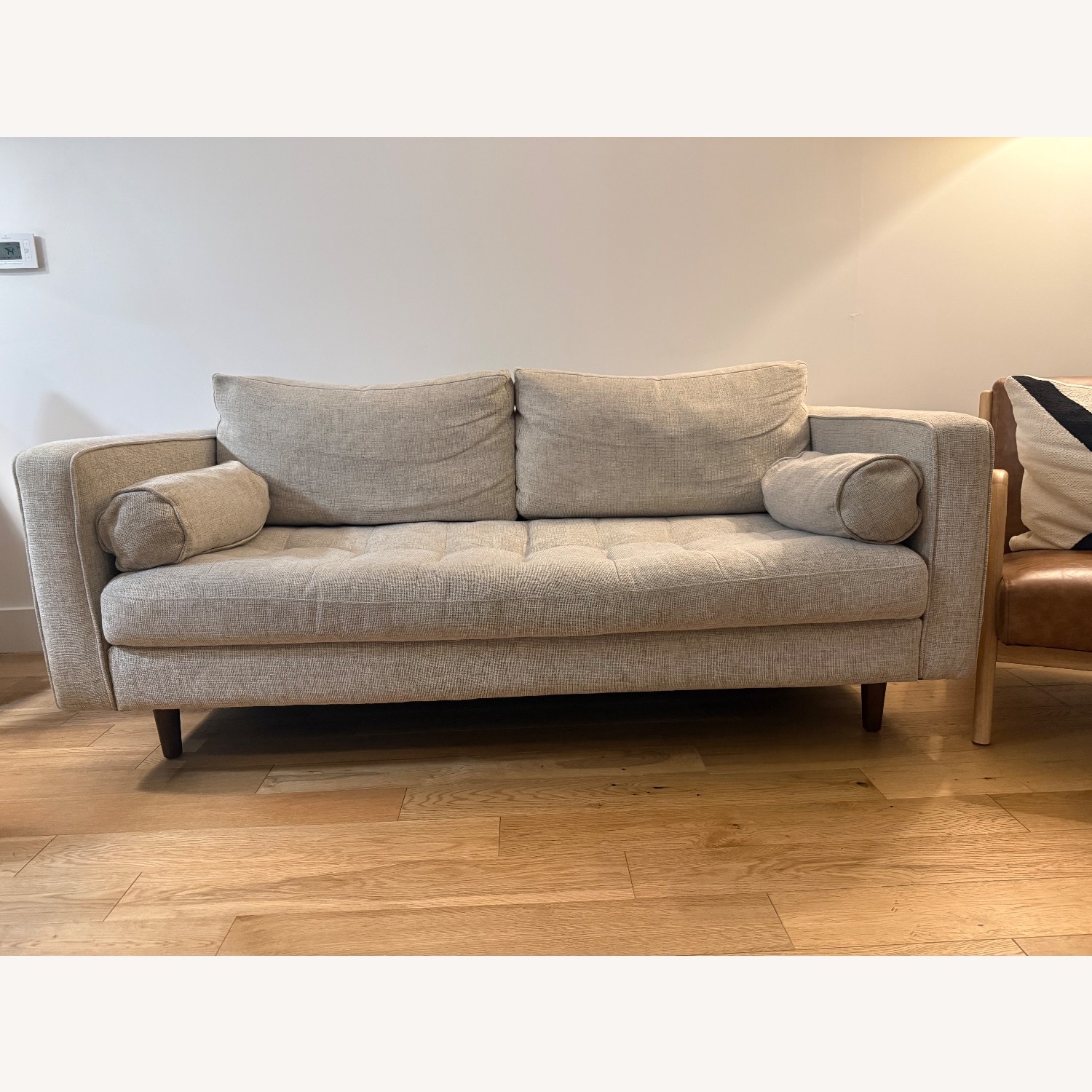 Article Sven Light Gray Fabric Loveseat - image-3